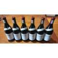 SIX BOTTLES OF RARE & COLLECTABLE KWV ROODEBERG RED WINE 1992 (32yrs old)