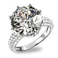 Extraordinary 5.52ct Cr.Diamond Designer Solitaire Ring - Size 6 / L+ / 16.3mm