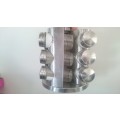 Stainless steel and Glass Bottles Spice Rack