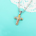 Cross Jesus Goldtone Stainless Steel 316L Necklace