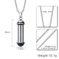 Stainless Steel Perfume Bottle Necklace