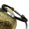 *** IN STOCK *** - Size MEDIUM - 18cm 316L Stainless Steel and Silicone Bracelet