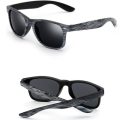 Wooden Effect Sunglasses Eyewear Outdoor - Black
