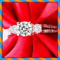 BRAND NEW!! Simulated Diamond Engagement Ring