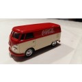 Coca-Cola 1966 VW Combi Bus, Solido Advertising, Die-Cast Touring Bus 1:43, No Box