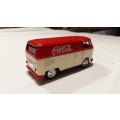 Coca-Cola 1966 VW Combi Bus, Solido Advertising, Die-Cast Touring Bus 1:43, No Box