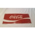 Coca Cola (RARE) Tin Sign, 555mm X 225mm (55.5cm X 22.5cm)