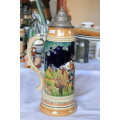 Large 1,5ltr Decorated Beer Stein