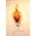 Vintage Amber Venetian Glass Vase