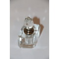 Vintage Glass Faceted Perfume Bottle