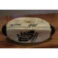 Signed Mini (Size 3) Rugby Ball - 1992 All Blacks vs SA