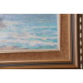 Beautiful "Gert van der Walt" Framed Oil on Board - Seascape