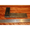 Antique Carpenters Square with Brass Inlays and Rosewood Handle