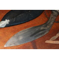 Kukri in Sheath with two small knifes