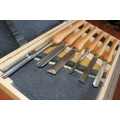 Chisel Set Wood Turning HSS 6 Piece in Wooden Case