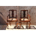 Stinkwood Ball and Claw Carver Chairs x 2