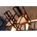 Stinkwood Ball and Claw Carver Chairs x 2