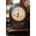 Beautiful Antique Mantel Clock with Seconds and Minutes Dials and Music Box