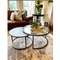 2 piece round coffee table
