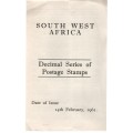 SOUTH WEST AFRICA (Official Bulletin)