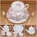 Dimity Rose Royal Albert Tea Set with Teaspoons & Cake forks