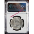 *** LOW LOW Price!! RARE 1928 2,5 Shilling NGC AU58 - ONLY 12 in this NGC Grade, CVR17500!!  ***