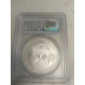 2001 WTC Recovery Silver Eagle 1 oz Silver with the highest possible grading PCGS MS69