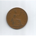GREAT BRITAIN - 1938 ONE PENNY COIN - F. CONDITION