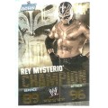 REY MYSTERIO - WWE WRESTLING - `TOPPS SLAM ATTAX EVOLUTION`  2010 - `CHAMPION`  FOIL TRADING CARD