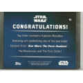 BB-8 - STAR WARS `THE FORCE AWAKENS` - RARE ` MOVIE MEMORABILIA`  TRADING CARD