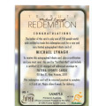 MICHAEL LYNACH - `FUTERA 1996 RUGBY COLLECTION` - TRIBUTE `SAMPLE` FOIL REDEMPTION CARD ML1