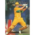 SHANE LEE - 1996 CRICKET WORLD CUP  - "GOLD RETROSPECTIVE" CARD AR9 - Unnumbered of 1000