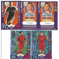 LIVERPOOL FC - MATCH ATTAX 2017 - COMPLETE 30 TRADING CARD SET - Incl. FOILS