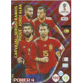 SPAIN - PANINI FIFA WORLD CUP 2018 RUSSIA -  "POWER 4" FOIL TRADING CARD 403