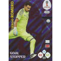 SERGIO ROMERO - PANINI FIFA WORLD CUP 2018 RUSSIA -  "GOAL STOPPER" FOIL CARD 406