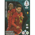 LUKAKU/MERTENS - PANINI FIFA WORLD CUP 2018 RUSSIA - BELGIUM "DOUBLE TROUBLE" FOIL CARD 434