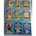 "INTERNATIONAL STARS" - MATCH ATTAX 2017/18 -  COMPLETE SET 16 "INT. STARS" TRADING CARDS IT1 to 16