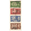 GREAT BRITAIN - King George VI 1951 - SG509 to 512 LOT of 4 HIGH VALUE STAMPS - (USED)