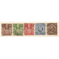 GREAT BRITAIN - King George VI 1939 - SG476 to 478b LOT of 5 HIGH VALUE STAMPS - (USED)