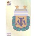 FIFA W/CUP 2010  PREMIUM - ARGENTINA "TEAM EMBLEM" TRADING CARD