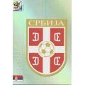 FIFA W/CUP 2010  PREMIUM - SERBIA "TEAM EMBLEM" TRADING CARD