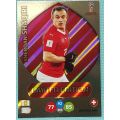 XHERDAN SHAQIRI - PANINI FIFA WORLD CUP 2018 RUSSIA - `LIMITED EDITION` FOIL TRADING CARD