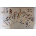 SOUTH WEST AFRICA - LOT of 32 1st Day Covers - No Duplicates