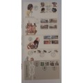 TRANSKEY - LOT of 11 1st Day Covers - No Duplicates