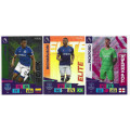 EVERTON  - ENGLISH PREMIER LEAGUE 2020/2021 - TEAM SET of 21 `FOIL and BASE` TRADING CARDS