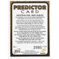 AUSTRALIA - `FUTERA RUGBY 1996` - `HOBBY` GOLD EMBOSSED `PREDICTOR` CARD PC1 3995 of 4000