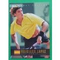 FELICIANO LOPEZ - `ACE AUTHENTIC DEBUT 2005` Collection - GOLD `PARALLEL` TRADING CARD 62 of 100