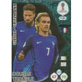 GRIEZMANN/GIROUD - PANINI FIFA WORLD CUP 2018 RUSSIA - FRANCE `DOUBLE TROUBLE` FOIL CARD 438