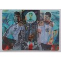 LIONEL MESSI / SERGIO AGUERO - PANINI `WORLD CUP 2014` BRAZIL -  3D `DOUBLE TROUBLE` RARE CARD
