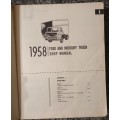 FORD and MERCURY 1958 TRUCK -  RARE SHOP MANUAL in FAIR CONDITION
